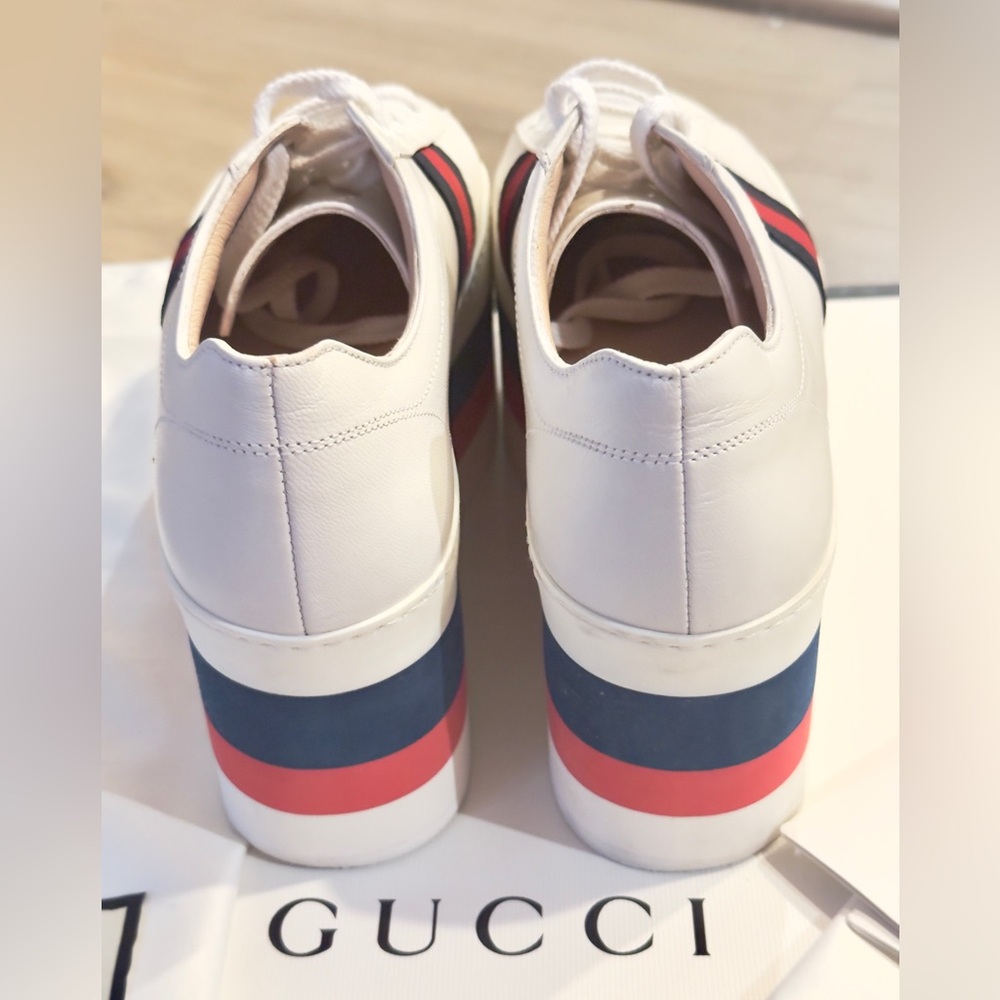 GUCCI Quentin Peggy Platform Sneakers 6.5/ 36.5 - Picture 11 of 14